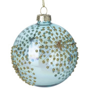 Glitter Dot Glass Bauble